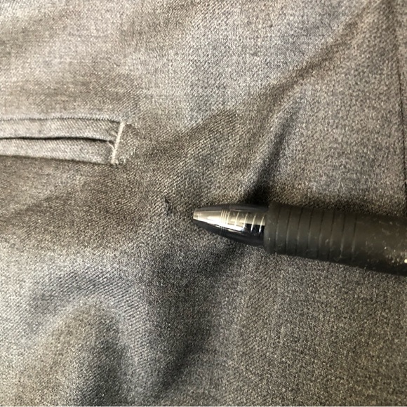 zanella mens dress pants 34 platinum pleated gray loro piana wool super 130’s - Picture 4 of 9